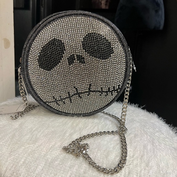 ☠️ 🖤NWT-Disney × Skinny Dip London Jack Skellington Bling Crossbody Bag☠️🖤 - Picture 3 of 12